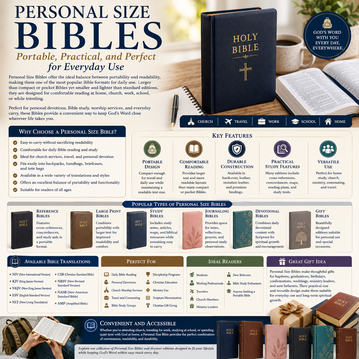 Personal Size Bibles