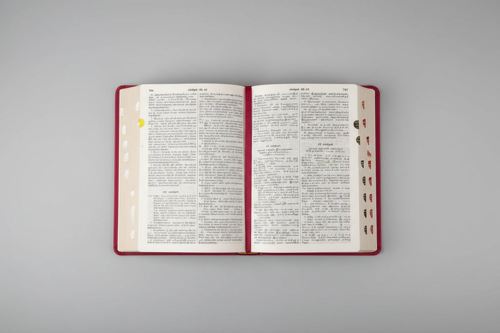 Limited Edition Tamil Bible Compact PU Black with Thumb Index (TI) | Yapp Edition | NAP Translation | Classic Portable Bible