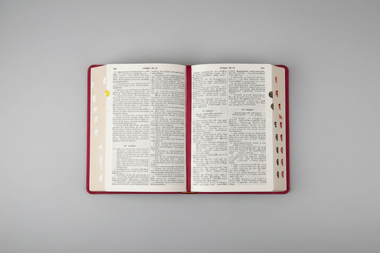 Limited Edition Tamil Bible Compact PU Black with Thumb Index (TI) | Yapp Edition | NAP Translation | Classic Portable Bible