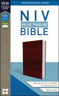 Burgundy Leathersoft imitation leather thinline Bible in New International Version