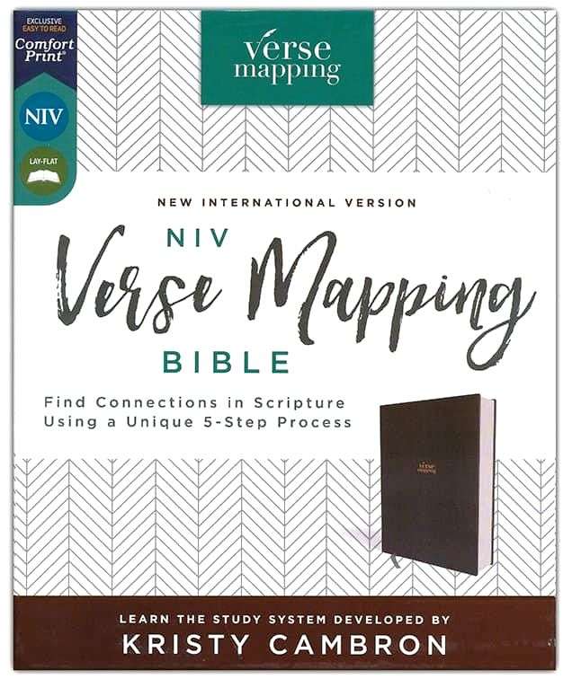 NIV Verse Mapping Bible, Gray Cloth Over Board Hardbound Journal Edition (ISBN: 9780310454595)