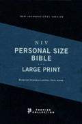 NIV Personal Size Large Print Bible - Premium Dark Green Goatskin Leather - Premier Collection
