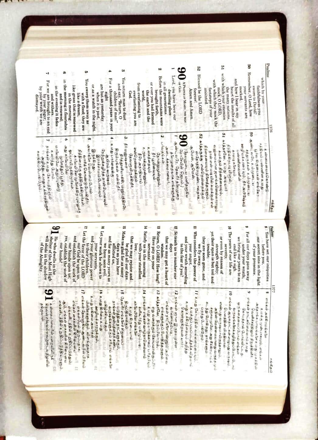 Tamil-English Parallel Bible: Large Font, Korean Print Edition, BSI Black Leather Bound (ISBN: 9788122125542)