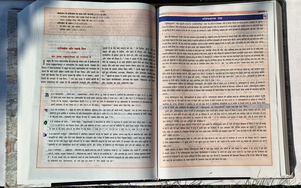 The BSI Study Bible, sampoorn adhyayan Bible in Hindi- Hardcover