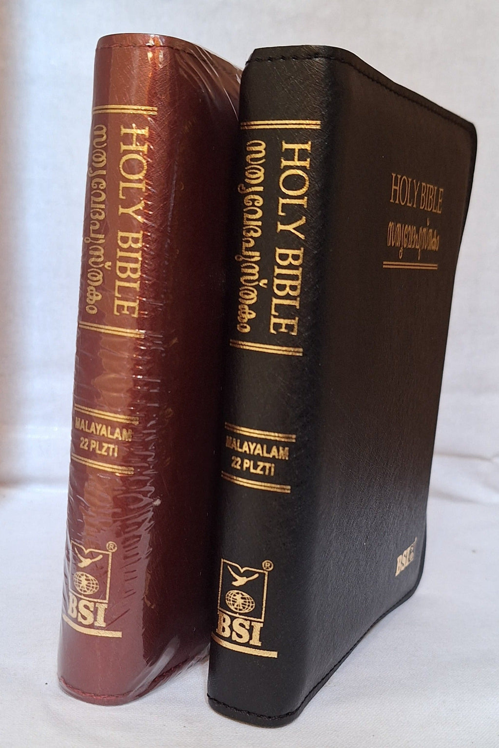 Malayalam Bible Compact 22 PLZTI edition, Vinyl Zip, Leather Look, Indexed Black.