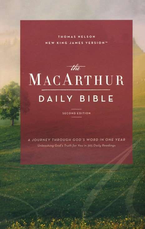 NKJV The MacArthur Daily Bible, 2nd Edition: Hardbound Personal Size