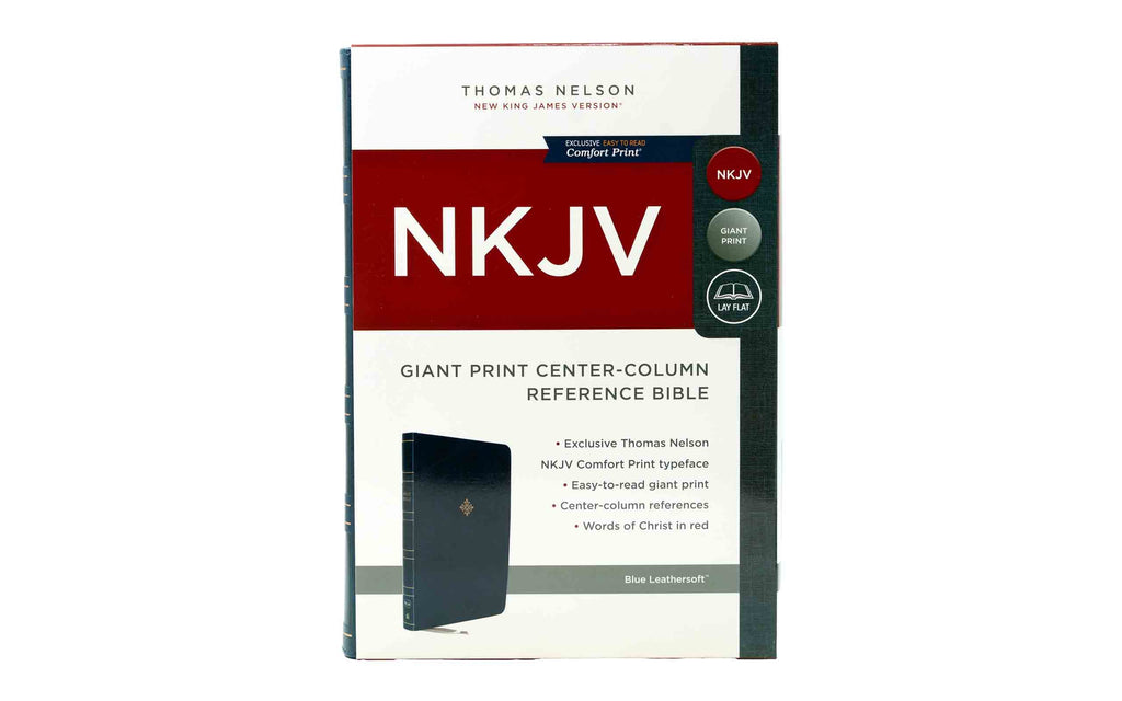 NKJV Giant Print Center-Column Reference + KJV, Believe, Hardcover: Living the Stor Combo