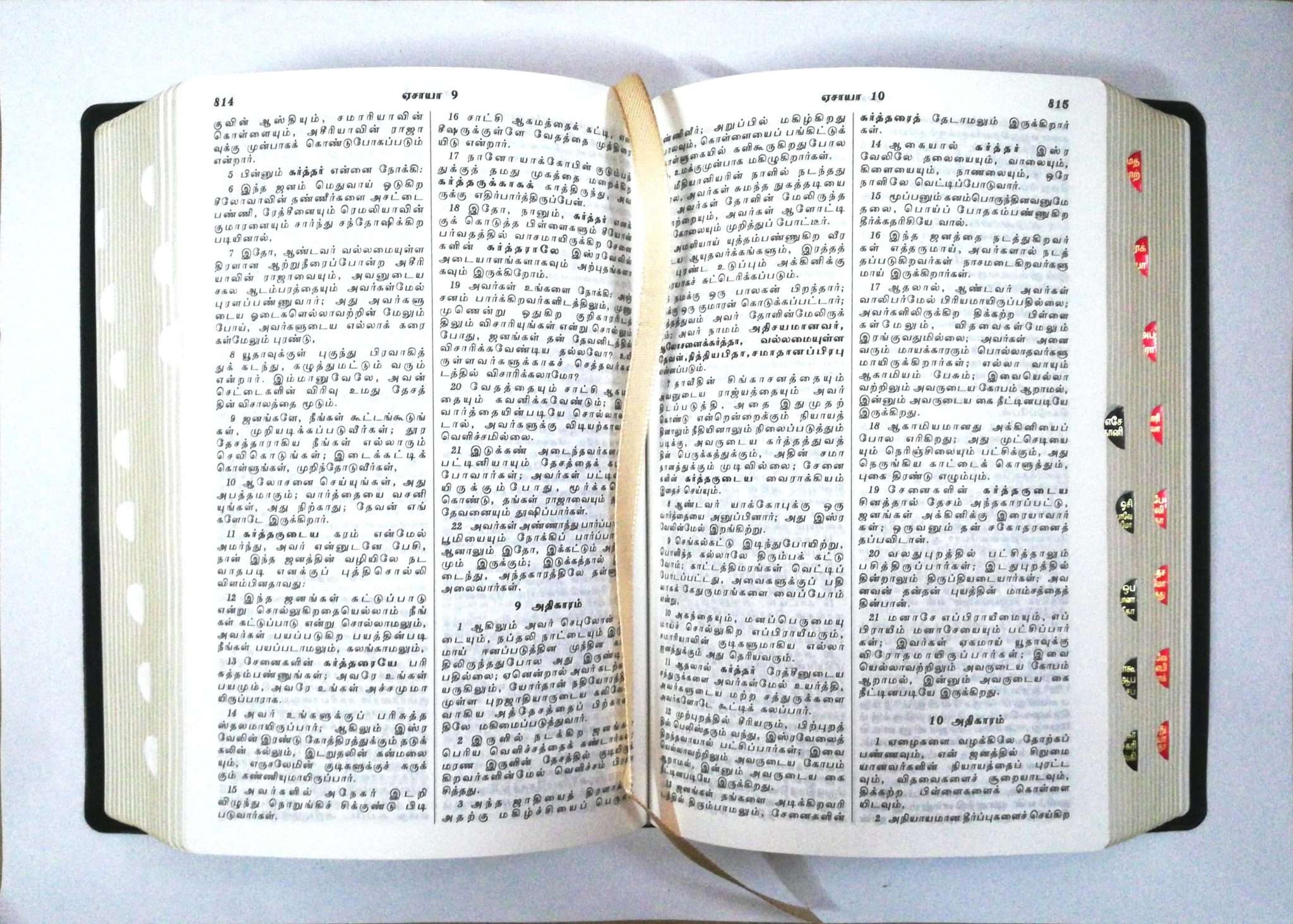 Tamil Bible, Semi-Compact Edition, Black Cover, Open Type with Thumb Index (ISBN: 9788119095339)