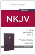 NKJV Ultra Thinline Bible, Black Leather Soft Cover, ISBN 9781400338405
