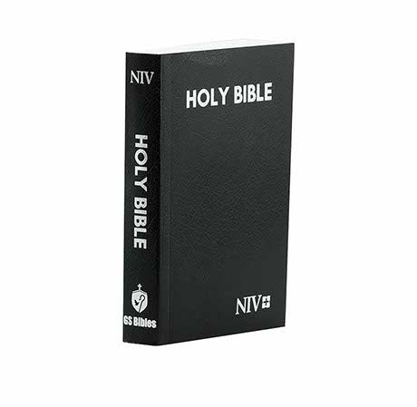 NIV Holy Bible Compact Black | Christian + NIV Holy Bible Compact Burgundy | Christ Combo