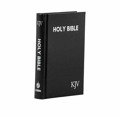 KJV Holy Bible Compact Edition - Black F + KJV Holy Bible Compact - Burgundy Pebble Combo