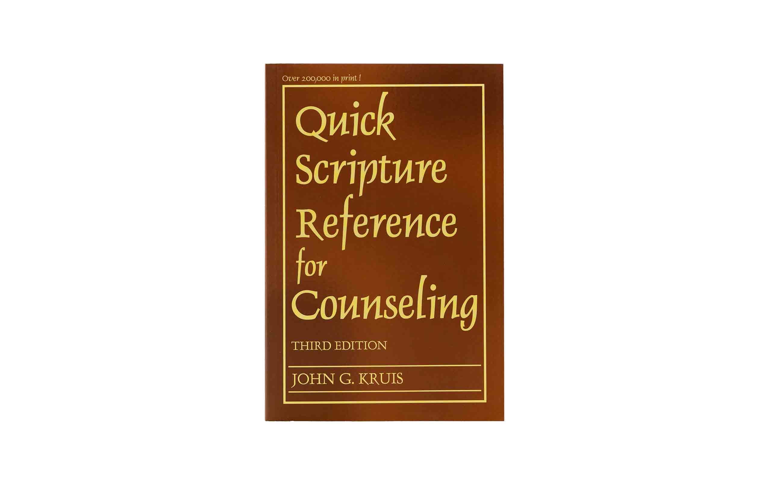 Quick Scripture Reference for Counselling