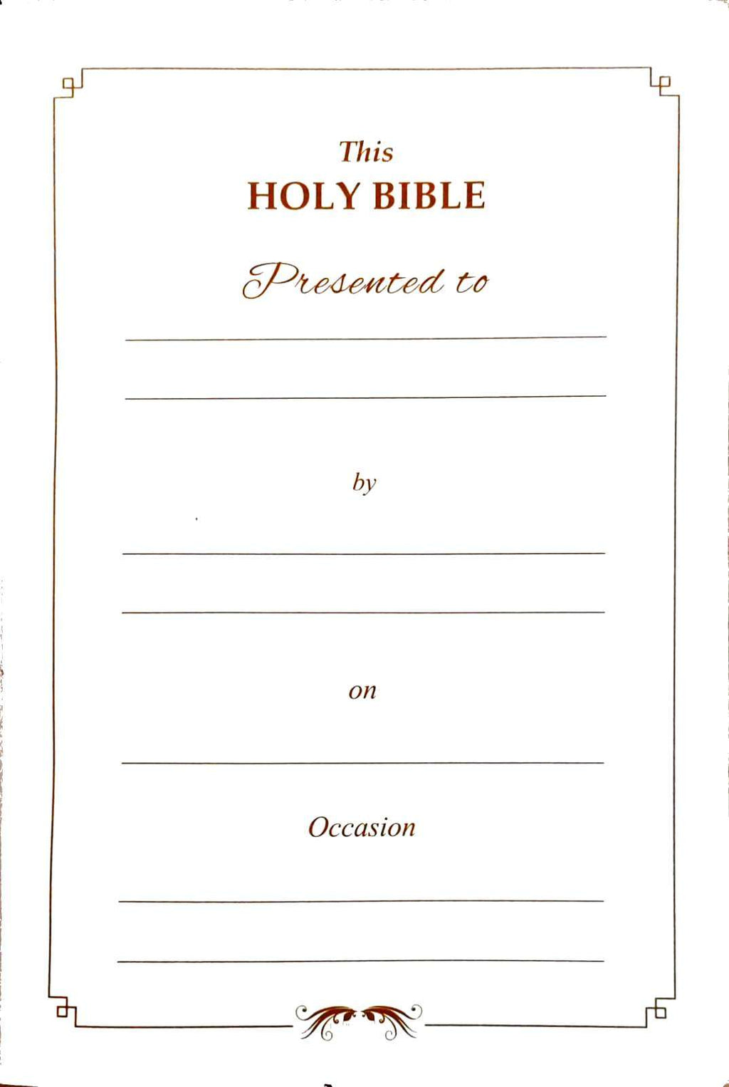 Tamil-English Parallel Bible, Large Font China Print Edition, Burgundy Leather Bound, BSI Publication (ISBN: 9789393511874)
