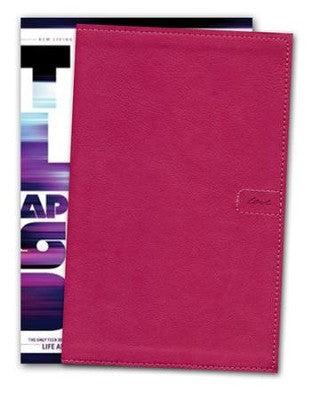 NLT Teen Life Application Study Bible Compact Edition, Pink Love Edition, New Living Translation, open to scripture.
