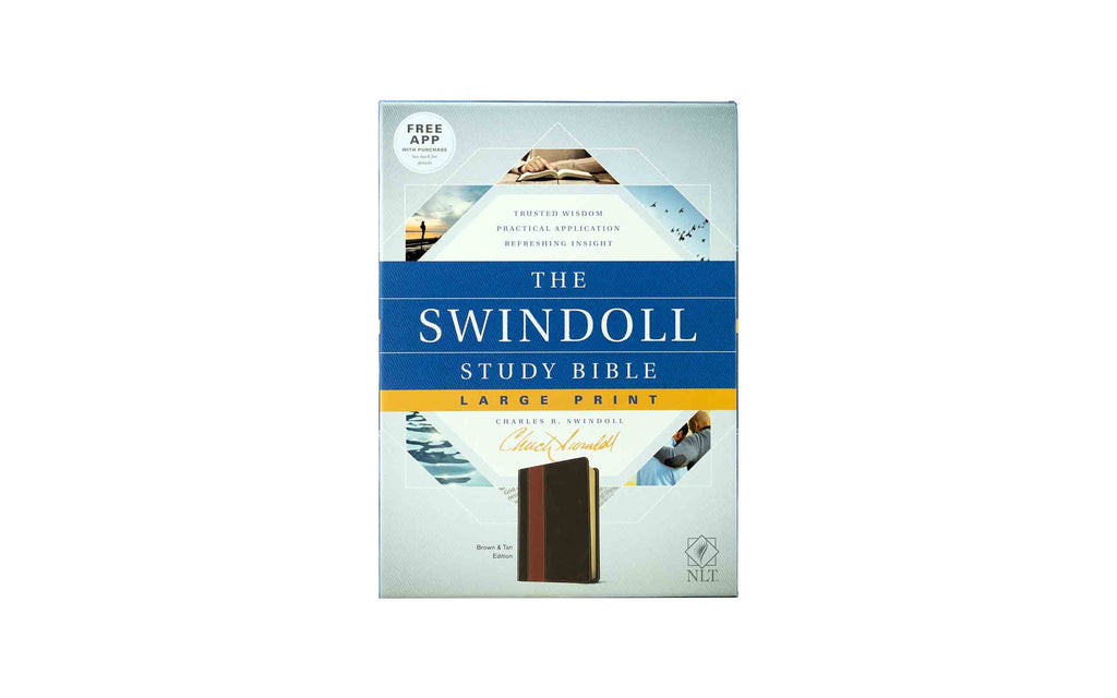 NLT The Swindoll Study Bible Large Print + Believer's Bible Commentary Old Testamen Combo