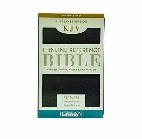 KJV Thinline Reference Bible (Bonded Lea + NIV Medium Polyurethane Cross Duotone Ex Combo