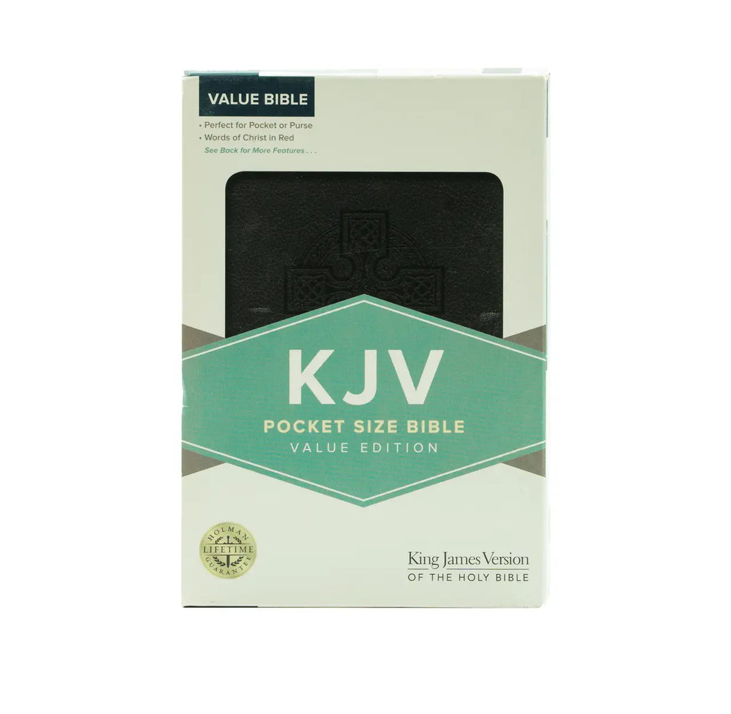 KJV Pocket Size Bible | Christian Bible  + KJV On-the-Go Bible - Slate Blue Compact Combo