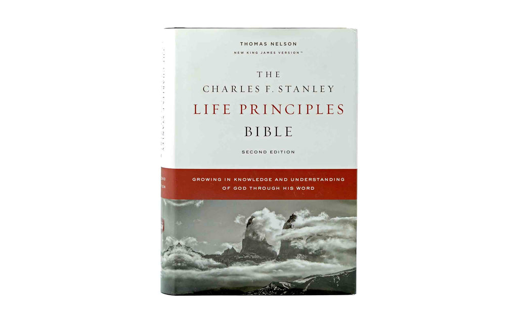 NKJV The Charles F. Stanley Life Princip + KJV Holy Bible Economy Paperback - Minim Combo