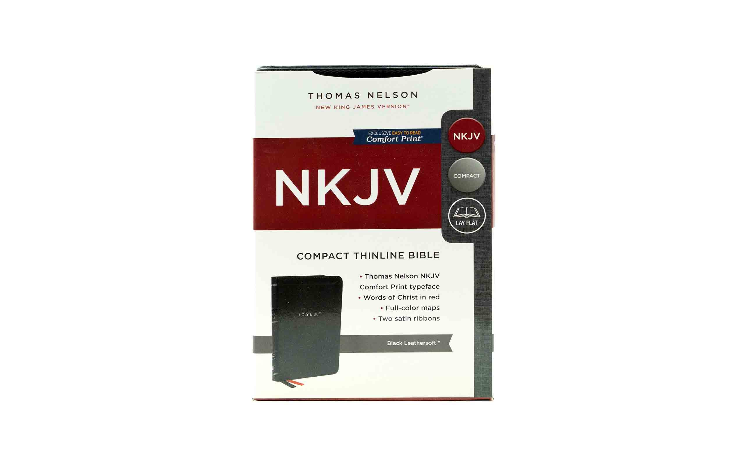 NKJV Compact Thinline Bible Red Letter Edition