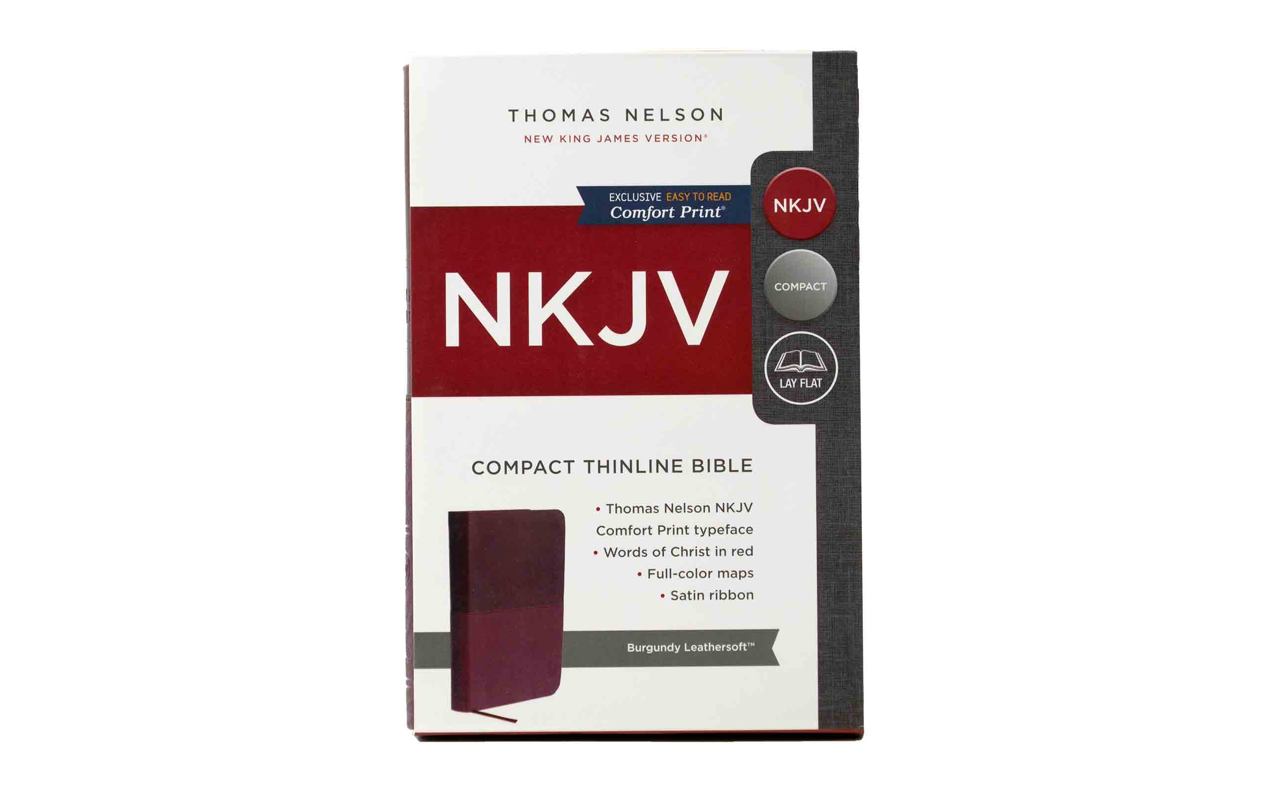 NKJV Compact Thinline Bible | Christian  + KJV Compact Bible, Tobacco Brown Texture Combo