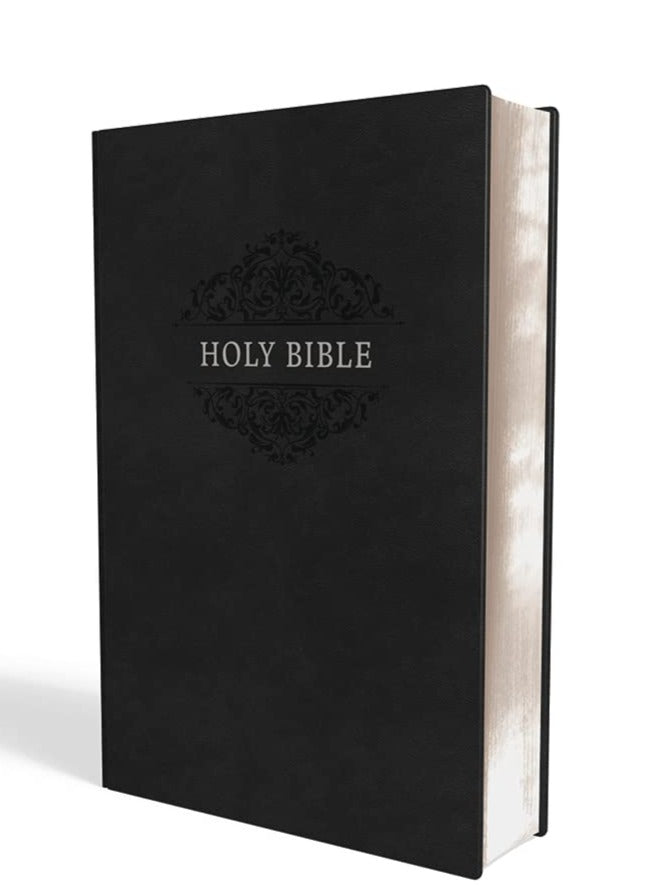 A close-up of the NIV Soft Touch Leathersoft Holy Bible, showcasing its imitation leather cover