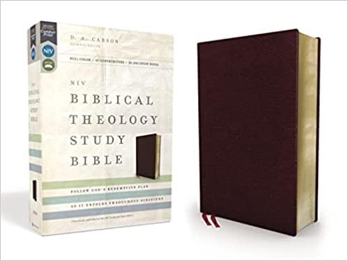NKJV Biblical Theology Study Bible Bonded Leather Burgundy Illustrated