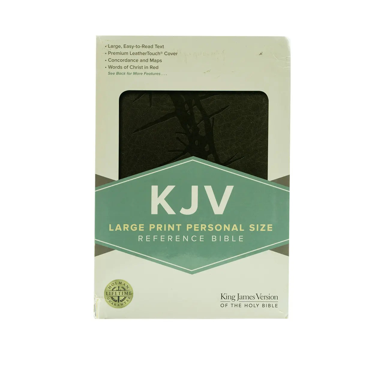 KJV Reference Bible, Personal Size, Larg + KJV Holy Bible Medium Zip and Index Blac Combo