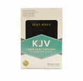KJV Large Print Personal Reference Bible + KJV Holy Bible Compact - Black Pebbled F Combo