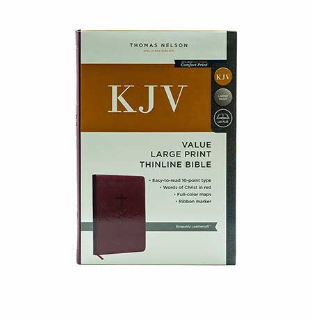 KJV Holy Bible: Value Large Print Thinline | Christian Bible Service + Every Day with Jesus: One Yea