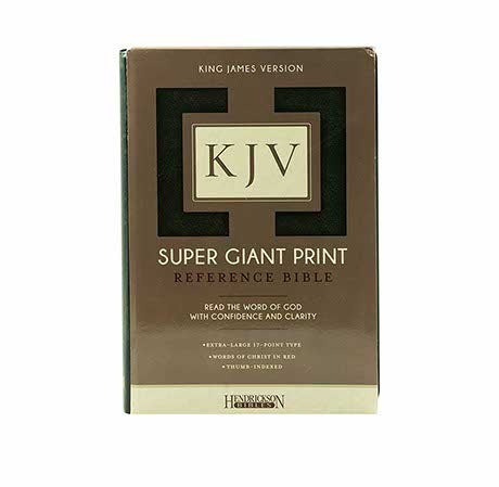 KJV Super Giant Print Reference Bible |  + Malayalam Holy Bible - Obsidian Black Ha Combo
