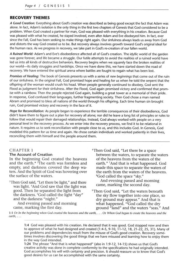 Relatable and inspiring NLT Life Recovery Bible, Large Print, for spiritual guidance and comfort