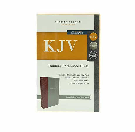 KJV Thinline Reference Bible | Christian + Punjabi Holy Bible - Black Faux Leather  Combo
