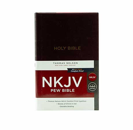 NKJV Pew Bible Comfort Print: Holy Bible + KJV Expressions Bible - Brown Grained Jo Combo