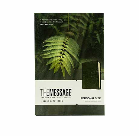 The Message Personal Size (Leather-Look  + Telugu Holy Bible - Grained Faux Leather Combo