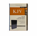 KJV Holy Bible: Value Large Print Thinline | Christian Bible Service + Bible Trivia Devotional | Chr
