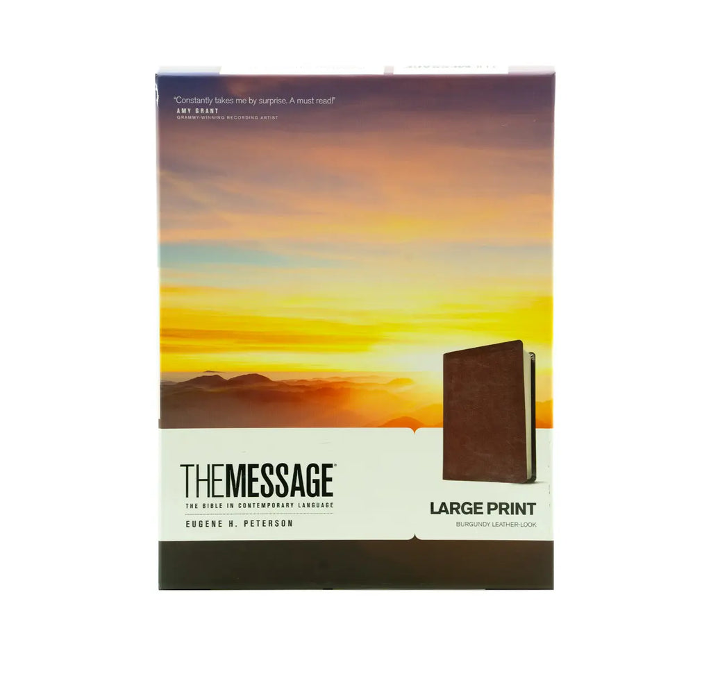 The Message Bible: The Bible in contempo + NKJV Wide Margin Large Print Reference B Combo