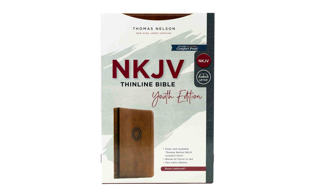 NKJV Thinline Bible Youth Edition | Chri + Praying Upside Down | Christian Bible Se Combo