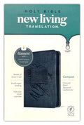 NLT New Living Translation Bible, Compact Size with Zipper Closure, Charcoal Patch Design (ISBN: 9781496455512)