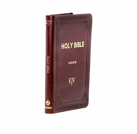 KJV Holy Bible - Medium Brown Polyuretha + KJV and Amplified Parallel Bible - Large Combo