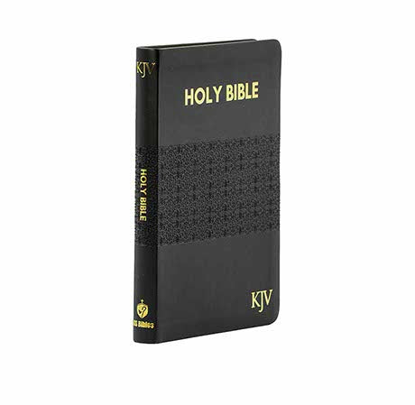 KJV Holy Bible - Medium Black Polyuretha + NKJV Compact Thinline Bible | Christian  Combo