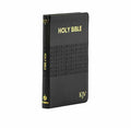 KJV Holy Bible - Medium Black Polyuretha + NKJV Compact Thinline Bible | Christian  Combo