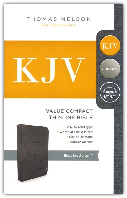KJV Value Compact Thinline Bible | Chris + The Message Compact (Leather-Look, Black Combo