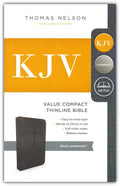 KJV Value Compact Thinline Bible | Chris + The Message Compact (Leather-Look, Black Combo