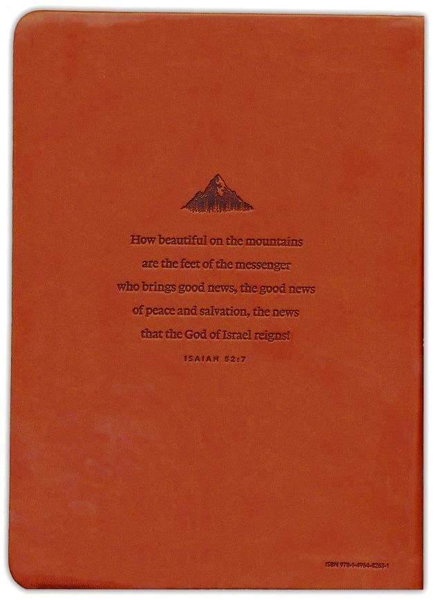 NLT Premium Value Giant Print Bible, British Tan LeatherSoft Cover, ISBN 9781496488263