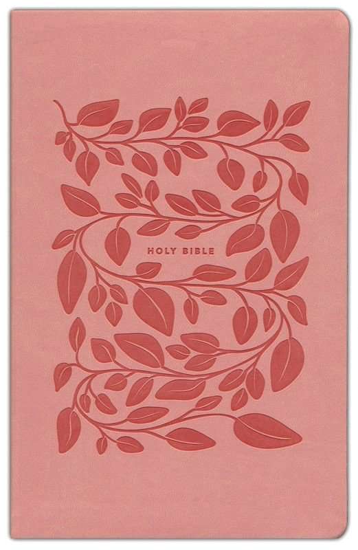 NLT Premium Value Thinline Bible: Dusty Pink Vines Leather-Like Cover (ISBN: 978196484789)