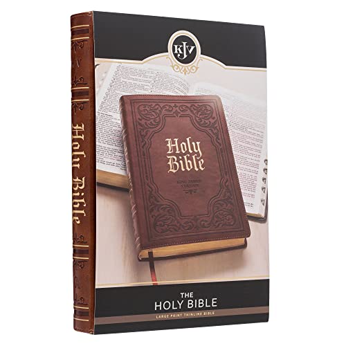 KJV Large print Thinline Bible Thumb Index & Ribbon Marker