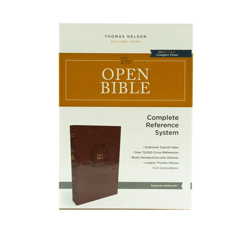 The KJV Open Bible: Complete Reference | + KJV Thinline Bible Large Print Indexed | Combo