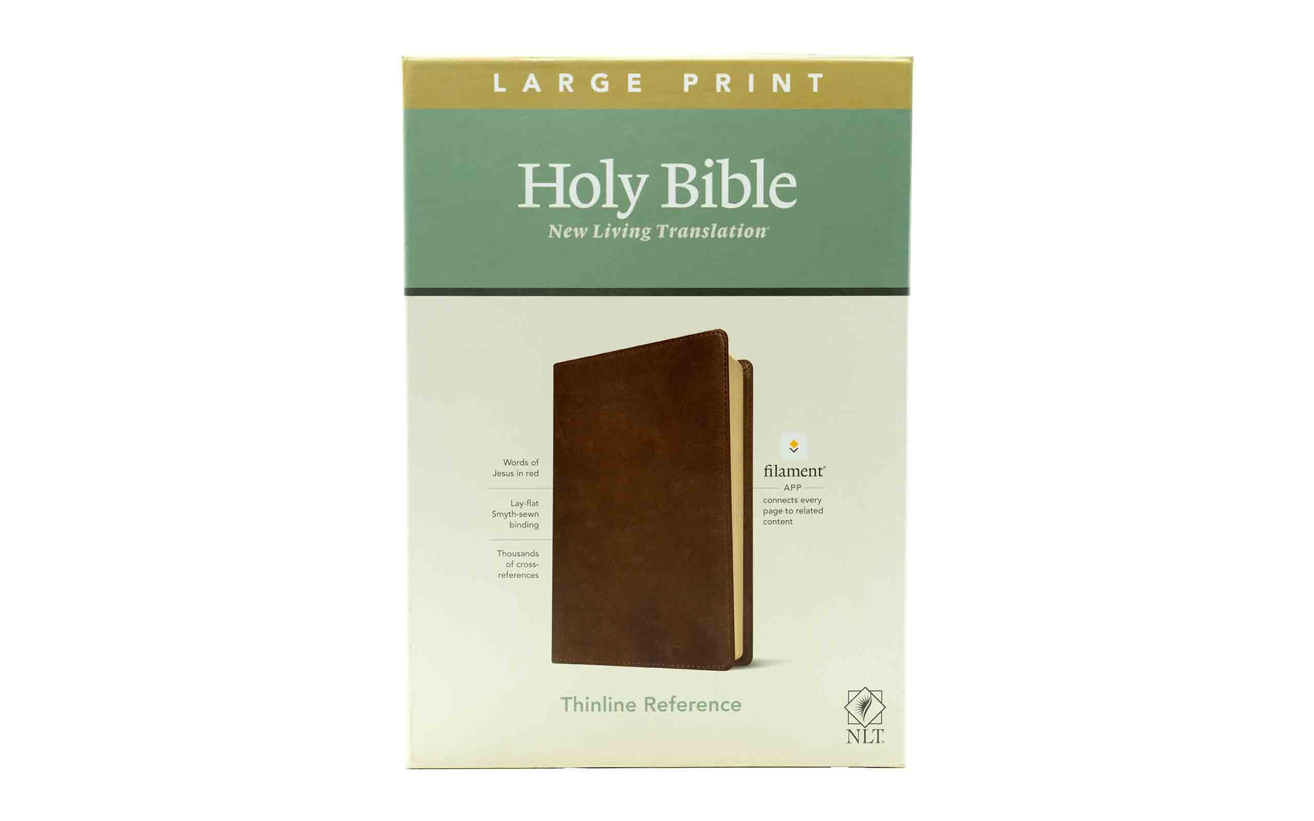 NLT Large Print Thinline Reference Bible, Filament Enabled Edition