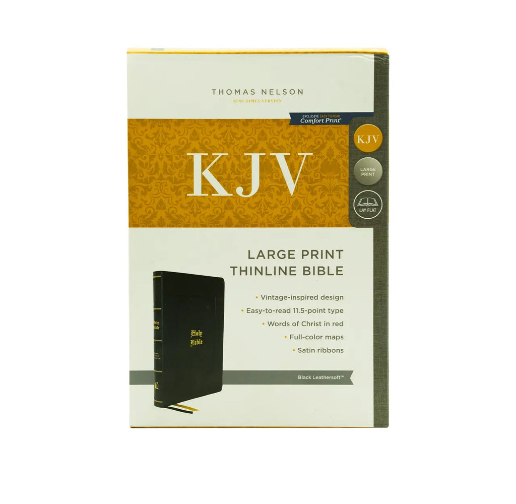 KJV Holy Bible Large Print Thinline - Bl + KJV Holy Bible: Thinline Youth Edition | Combo