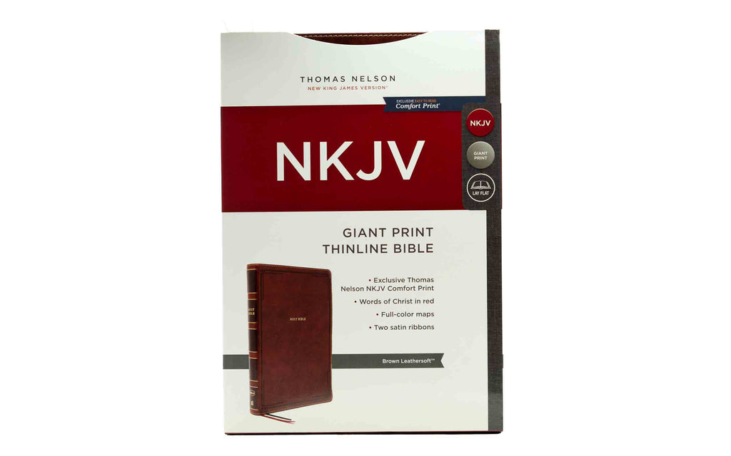 NKJV Thinline Giant Print Bible | Christian Bible Service + 5 Minute Bible Devotionals, Volume 5 | C